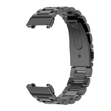 Metalen schakelband - Zwart - Xiaomi Smart band 7 Pro
