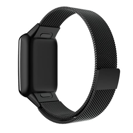 Milanese bandje - Zwart - Xiaomi Smart Band 7 Pro