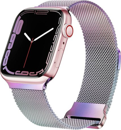 Milanese band - Multicolor - Extra sterke magneet - Geschikt voor Apple Watch 42mm / 44mm / 45mm / 49mm