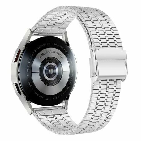 Stalen bandje - Zilver - Samsung Galaxy Watch 6 - 40mm & 44mm