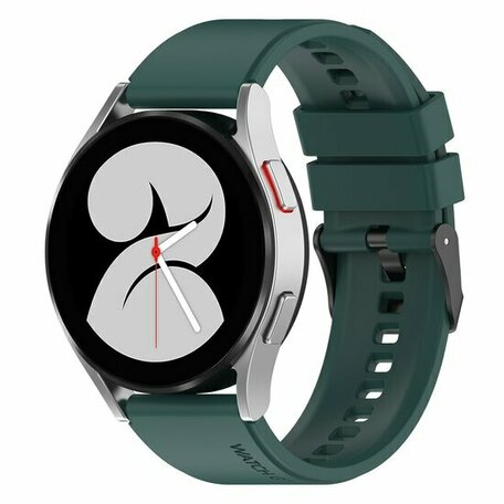 Siliconen gesp bandje - Groen - Samsung Galaxy Watch 6 - 40mm & 44mm