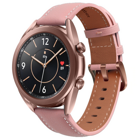 Premium Leather bandje - Oudroze - Samsung Galaxy Watch 6 - 40mm & 44mm