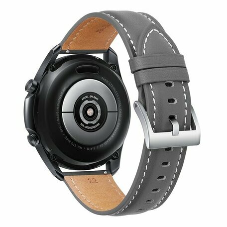Premium Leather bandje - Grijs - Samsung Galaxy Watch 6 - 40mm & 44mm