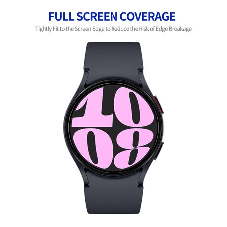 Screen protector Film - Full cover - Geschikt voor de Samsung Galaxy Watch 6 - 40mm
