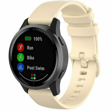 Garmin Venu 2 & 3 - Sportband met motief - Beige