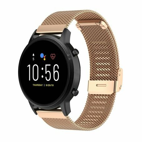 Garmin Venu 2 & 3 - Milanese bandje met klemsluiting - Champagne goud