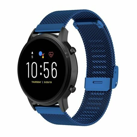 Garmin Venu 2 & 3 - Milanese bandje met klemsluiting - Donkerblauw