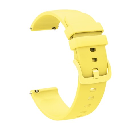 Garmin Venu 3s / Vivoactive 4s / Venu 2s / Vivomove 3s / Forerunner 255s - Soft siliconen bandje - Geel