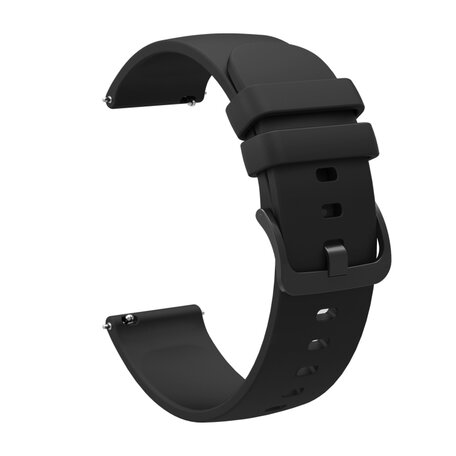 Garmin Venu 3s / Vivoactive 4s / Venu 2s / Vivomove 3s / Forerunner 255s - Soft siliconen bandje - Zwart
