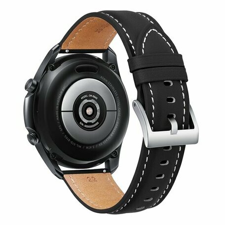 Garmin Vivoactive 5 / Vivoactive 3 - Premium Leather bandje - Zwart