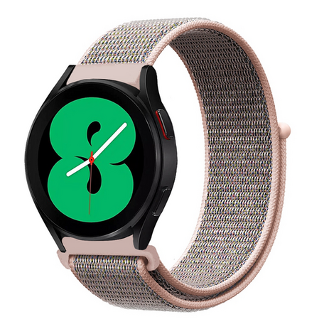 Garmin Vivoactive 5 / Vivoactive 3 - Sport Loop nylon bandje - Zand roze