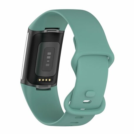 FitBit Charge 5 & 6 Sportbandje met dubbele lus - Dennenboom groen - Maat: L