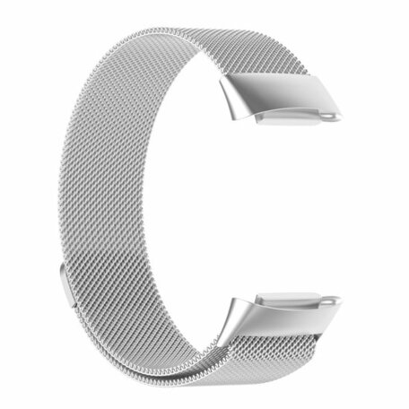 Milanese bandje - Zilver - Geschikt voor FitBit Charge 5 & 6