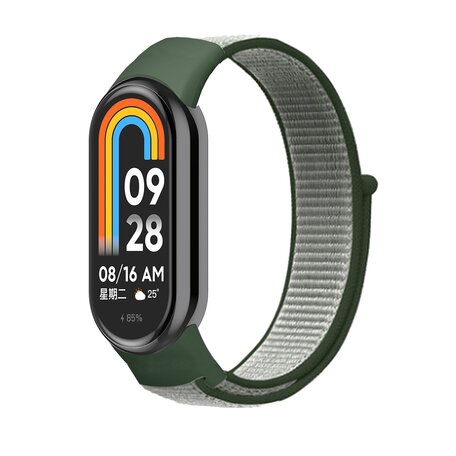 Sport loop nylon bandje - Groen - Xiaomi Smart band 8