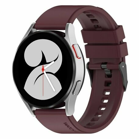 Siliconen gesp bandje - Bordeaux - Samsung Galaxy Watch 6 Classic - 47mm & 43mm