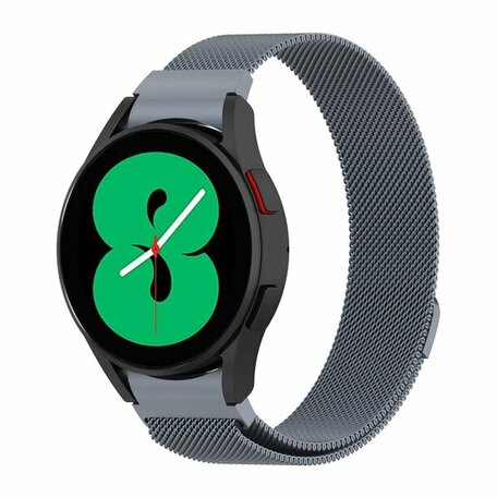 Milanese bandje (ronde connector) - Space Grey - Samsung Galaxy Watch 6 Classic - 47mm & 43mm