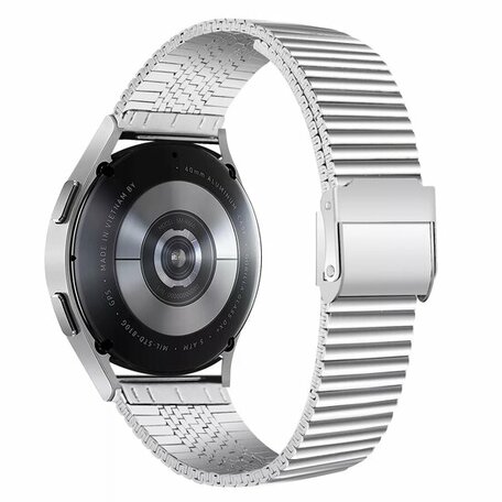 Stalen RVS bandje - Zilver - Samsung Galaxy Watch 6 Classic - 47mm & 43mm