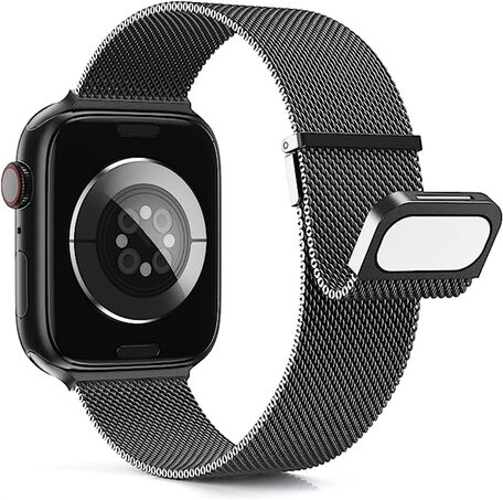 Milanese band - Space Grey - Extra sterke magneet - Geschikt voor Apple Watch 38mm / 40mm / 41mm