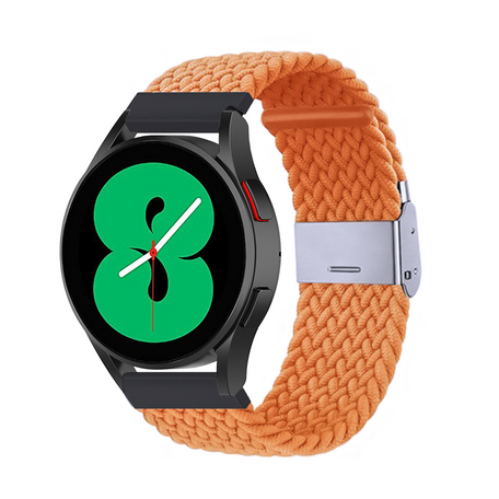 Garmin Venu / Sq / Sq2 / 2 plus - Braided nylon bandje - Oranje