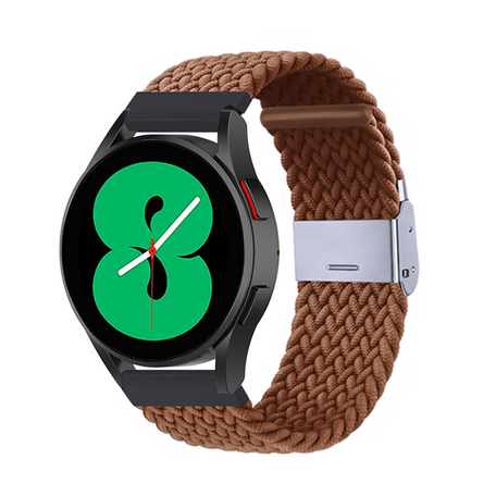 Braided nylon bandje - Bruin - Samsung Galaxy Watch 3 - 45mm