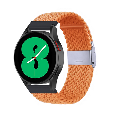 Braided nylon bandje - Oranje - Samsung Galaxy Watch 3 - 45mm