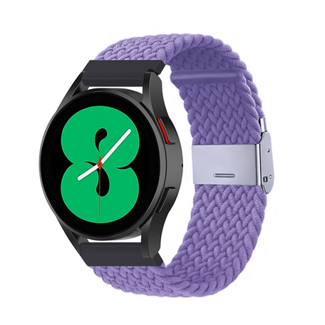 Garmin Vivoactive 4 / 4L - Braided nylon bandje - Paars