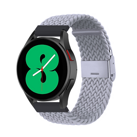 Garmin Vivoactive 4 / 4L - Braided nylon bandje - Grijs