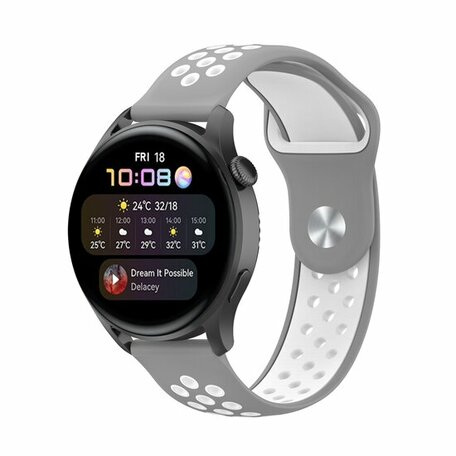 Sport Edition - Grijs + wit - Xiaomi Mi Watch / Xiaomi Watch S1 / S1 Pro / S1 Active / Watch S2