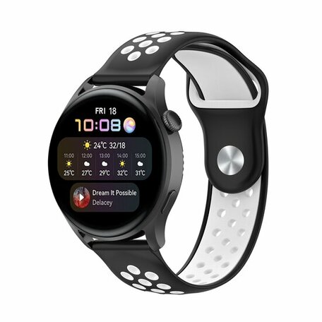 Sport Edition - Zwart + wit - Xiaomi Mi Watch / Xiaomi Watch S1 / S1 Pro / S1 Active / Watch S2