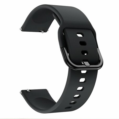 Siliconen sportband - Zwart - Xiaomi Mi Watch / Xiaomi Watch S1 / S1 Pro / S1 Active / Watch S2