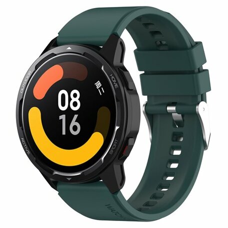 Siliconen sportband - Donkergroen - Xiaomi Mi Watch / Xiaomi Watch S1 / S1 Pro / S1 Active / Watch S2