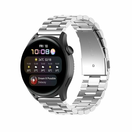 Stalen schakelband - Zilver - Xiaomi Mi Watch / Xiaomi Watch S1 / S1 Pro / S1 Active / Watch S2