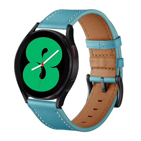 lederen bandje - Blauw - Xiaomi Mi Watch / Xiaomi Watch S1 / S1 Pro / S1 Active / Watch S2