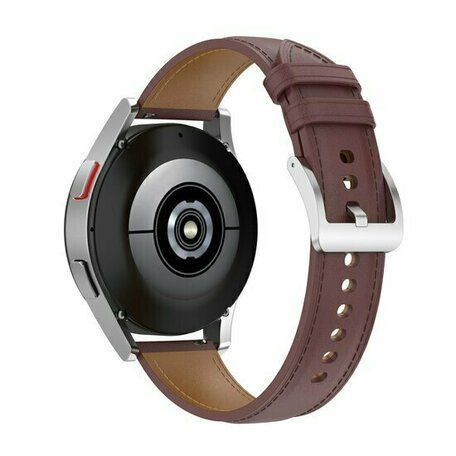 Luxe leren bandje - Donkerbruin - Xiaomi Mi Watch / Xiaomi Watch S1 / S1 Pro / S1 Active / Watch S2