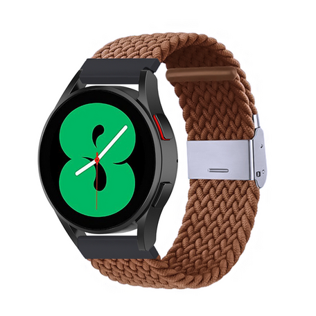 Braided nylon bandje - Bruin - Xiaomi Mi Watch / Xiaomi Watch S1 / S1 Pro / S1 Active / Watch S2