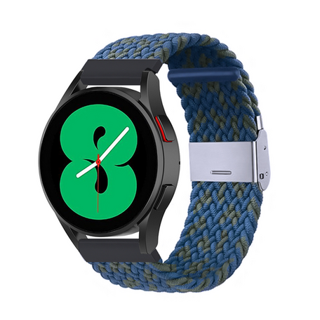Braided nylon bandje - Blauw / groen gemêleerd - Xiaomi Mi Watch / Xiaomi Watch S1 / S1 Pro / S1 Active / Watch S2
