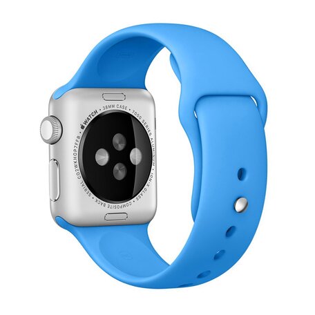 Rubberen sportbandje - Blauw - Geschikt voor Apple Watch 38mm / 40mm / 41mm
