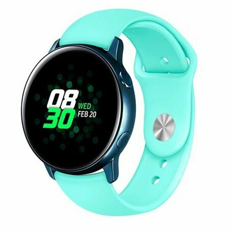 Rubberen sportband - Aqua blauw - Huawei Watch GT 2 / GT 3 / GT 4 - 46mm