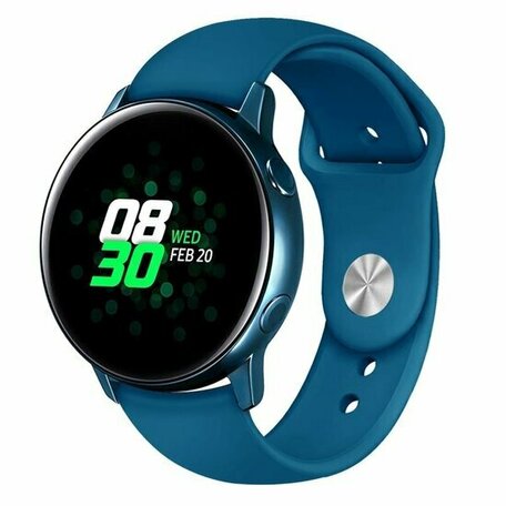 Rubberen sportband - Cyaan - Huawei Watch GT 2 / GT 3 / GT 4 - 46mm