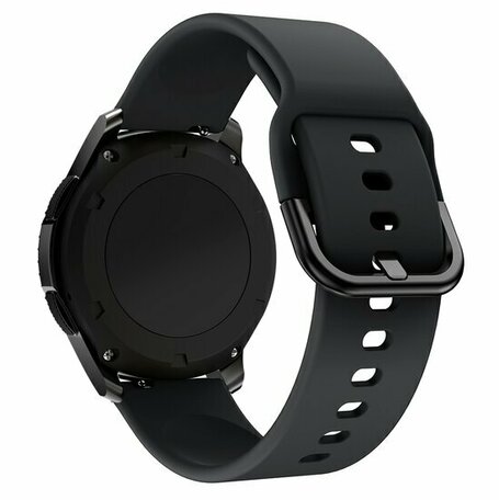 Siliconen sportband - Zwart - Huawei Watch GT 2 / GT 3 / GT 4 - 46mm