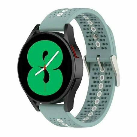 Dot Pattern siliconen bandje - Groenblauw - Huawei Watch GT 2 / GT 3 / GT 4 - 46mm