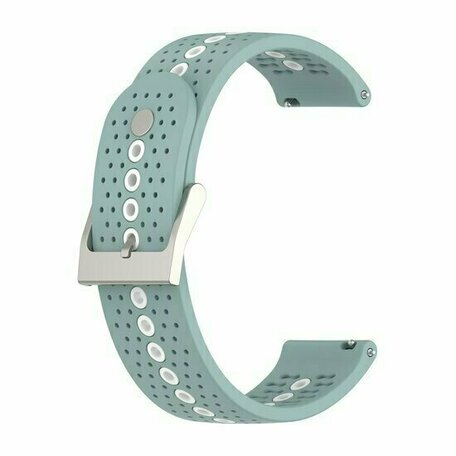 Dot Pattern siliconen bandje - Groenblauw - Huawei Watch GT 2 / GT 3 / GT 4 - 46mm