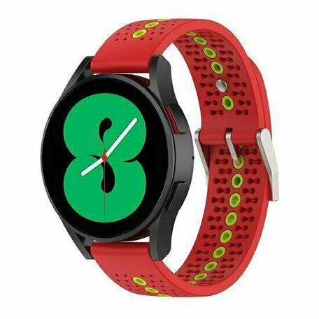 Dot Pattern siliconen bandje - Rood - Huawei Watch GT 2 / GT 3 / GT 4 - 46mm