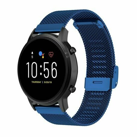 Milanese bandje met klemsluiting - Donkerblauw - Huawei Watch GT 2 / GT 3 / GT 4 - 46mm