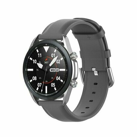 Classic leren bandje - Grijs - Huawei Watch GT 2 / GT 3 / GT 4 - 46mm