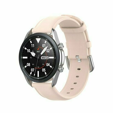 Classic leren bandje - Roze - Huawei Watch GT 2 / GT 3 / GT 4 - 46mm