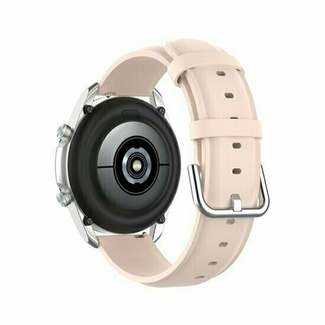 Classic leren bandje - Roze - Huawei Watch GT 2 / GT 3 / GT 4 - 46mm