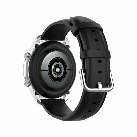 Classic leren bandje - Zwart - Huawei Watch GT 2 / GT 3 / GT 4 - 46mm