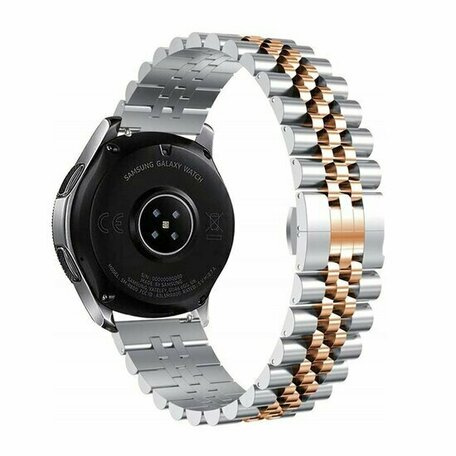 Stalen band - Zilver / rosé goud - Huawei Watch GT 2 / GT 3 / GT 4 - 46mm