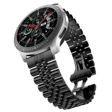 Stalen band - Zwart - Huawei Watch GT 2 / GT 3 / GT 4 - 46mm